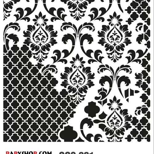 شابلون استنسیل 44*40 کادنس کد GCS001 طرح مدرن دیوار