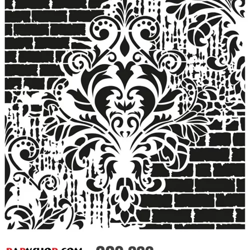 شابلون استنسیل 44*40 کادنس کد GCS002 طرح مدرن دیوار