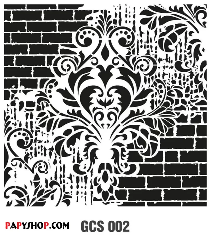 شابلون استنسیل 44*40 کادنس کد GCS002 طرح مدرن دیوار