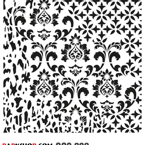 شابلون استنسیل 44*40 کادنس کد GCS008 طرح مدرن دیوار