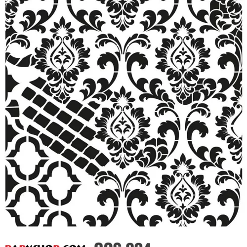 شابلون استنسیل 44*40 کادنس کد GCS004 طرح مدرن دیوار