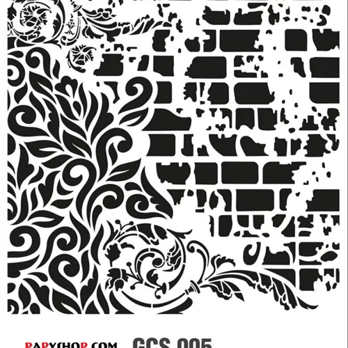 شابلون استنسیل 44*40 کادنس کد GCS005 طرح مدرن دیوار