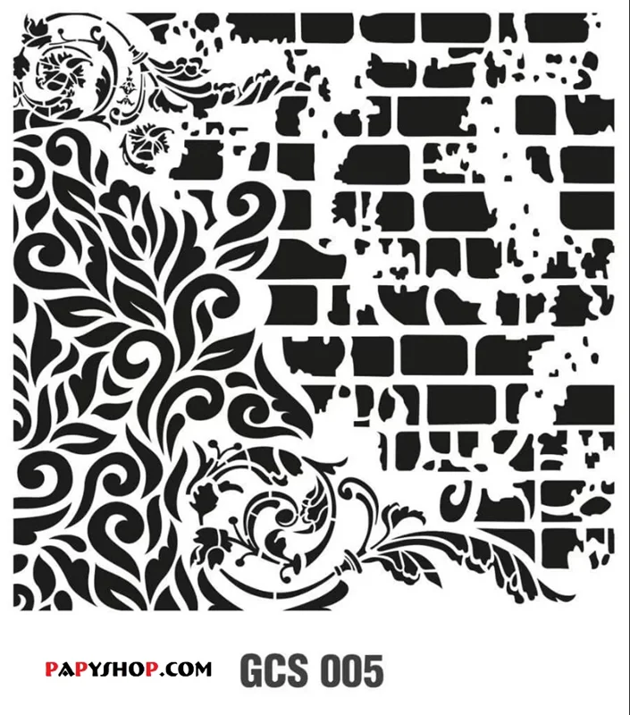شابلون استنسیل 44*40 کادنس کد GCS005 طرح مدرن دیوار